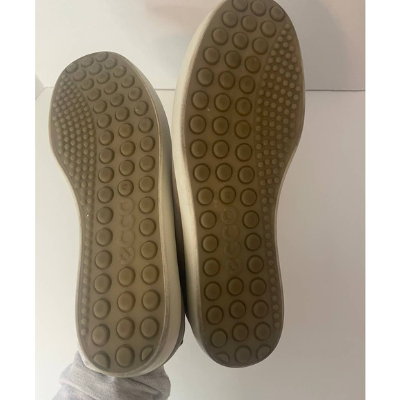 Ecco Womens Comfort Leather Lace Up Sneaker Shoes SZ 12 - Picture 2 of 11